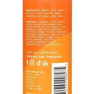 Carpe Sweat Absorbing Groin Powder for Men – Anti-Chafing – Talc-Free | Sweat-Absorbing Groin Powder for Men.