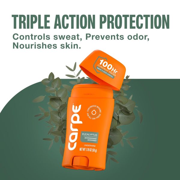 Carpe Antiperspirant. Eucalyptus | Eucayptus Scent