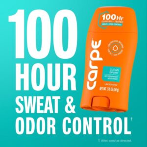 Carpe Antiperspirant Deodorant for Men. Sandalwood & Clean Sport – 2 Pack