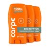 Carpe 100-Hour Deodorant Antiperspirant. Eucalyptus – 3 Pack