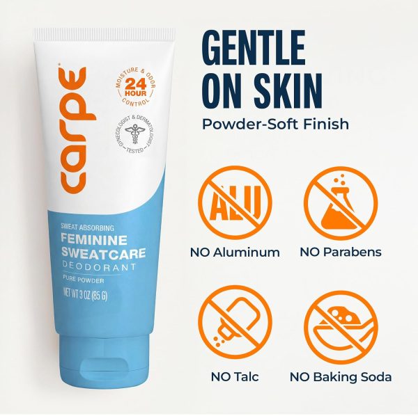 Carpe Feminine Sweatcare Intimate Deodorant – pH Balanced. 2
